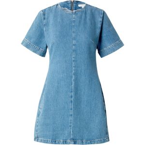 Topshop - Jurk - Mid Blue - Denim - Mini Dress