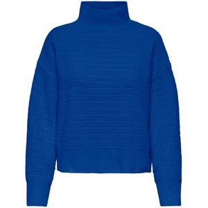 ONLY - ONLGLOBE - Trui - Royal Blue - Losse Pasvorm - Lange Mouw