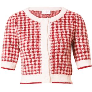 Daahls by Emma Roberts exclusively for ABOUT YOU Gebreid vest 'Heidi'  rood / wit