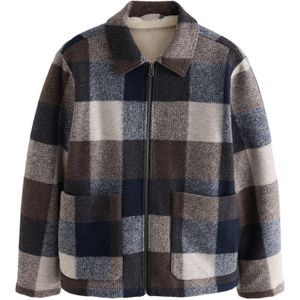 Next Tussenjas  navy / donkerbruin / bruin gemêleerd / lichtgrijs