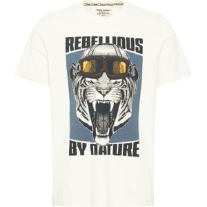 BLEND Shirt 'Tee'  gemengde kleuren / wit