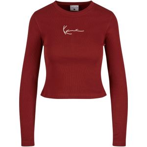 Karl Kani Shirt  donkerrood / wit