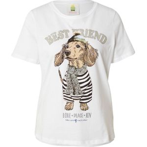 PRINCESS GOES HOLLYWOOD Shirt 'Doggy'  beige / grijs / zwart / wit