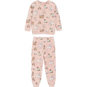 Cool Club Nachtkledij  turquoise / bruin / rosé / wit