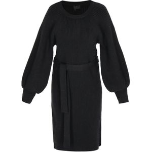 DreiMaster Klassik Gebreide jurk  zwart