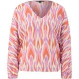 COMMA Blouse  lila / oranje / rosa