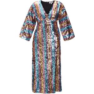 Dorothy Perkins Petite Jurk  turquoise / goud / orchidee / zwart