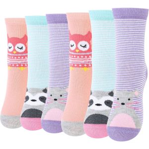 Cotton Prime Sokken  lichtblauw / lichtlila / pitaja roze / wit