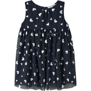 NAME IT Jurk 'NMFVABOS'  navy / zilver
