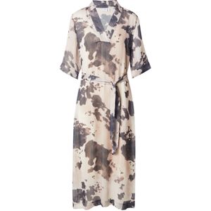 NÜMPH Jurk 'NUCOWLEY'  donkergrijs / wolwit