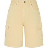 Pepe Jeans - Cargobroek - Geel - Loosefit - High Waist - Knielengte
