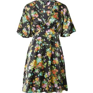 Nasty Gal Zomerjurk  geel / lichtgroen / oranje / zwart