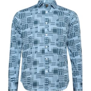 Campus Sutra Overhemd 'Carlos'  lichtblauw / petrol