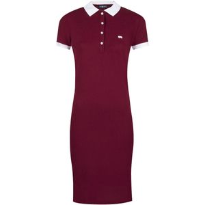 Jurk - Katoen - Polokraag - Knoopsluiting - Slanke Pasvorm - Knielengte - Kwartmouw