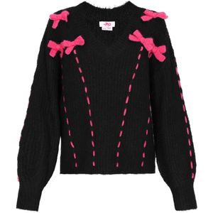 MYMO Oversized trui  pink / zwart