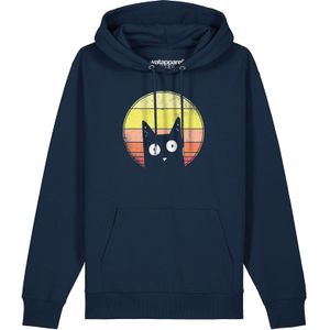 Watapparel Sweatshirt ' Sunset Cat '  navy / gemengde kleuren