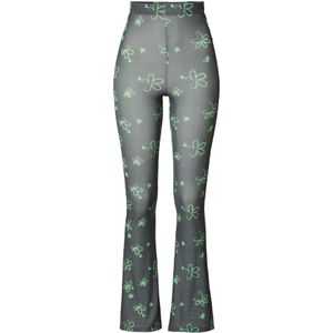 Nasty Gal Broek  limoen / zwart