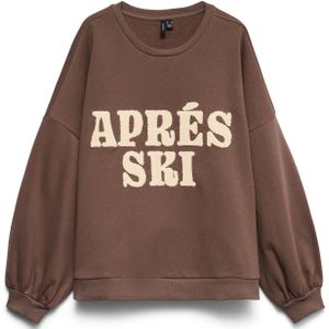 VERO MODA Sweatshirt 'VMJAMIE'  beige / bruin