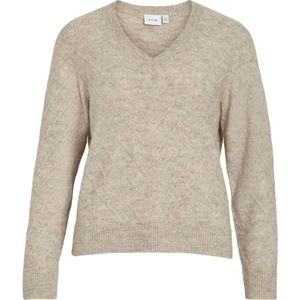 VILA Trui  beige gemêleerd