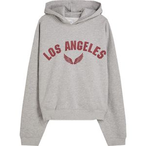 Bershka Sweatshirt  grijs / rood