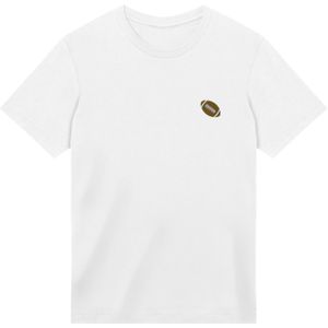 F4NT4STIC Shirt 'Football'  donkerbruin / wit