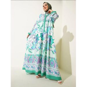 Bigdart Jurk  mintgroen / sering / wit