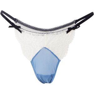 WILD LOVERS String 'LILITH'  pastelblauw / wit
