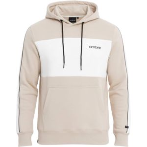 Ombre Sweatshirt 'OM-SSNZ-0225'  beige / zwart / wit
