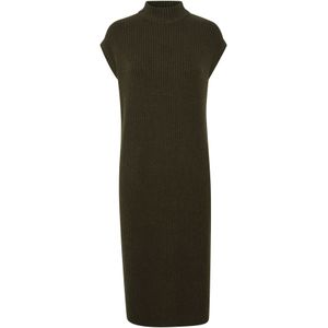 b.young Gebreide jurk 'NORA'  donkerbruin