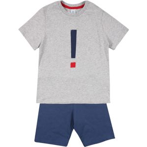 Sanetta Nachtkledij  blauw / grijs gemêleerd / rood