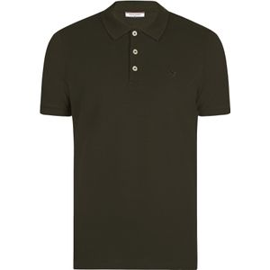 Felix Hardy - Polo Shirt - Khaki - Korte Mouw - Katoenen Pique