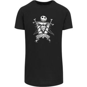 F4NT4STIC Shirt 'Disney The Nightmare Before Christmas'  grijs / zwart / wit