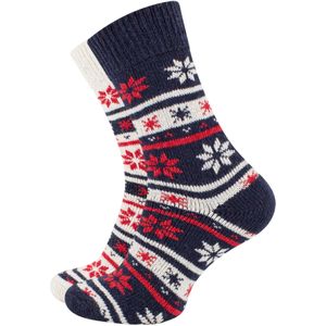 Cotton Prime Sokken  navy / rood / wolwit