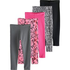 Next Leggings  grafiet / pink / pitaja roze / zwart / wit