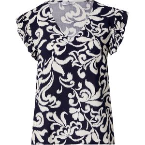 ZABAIONE Blouse 'Ma44yleen'  marine / wit