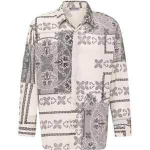 Dandalo Overhemd  zwart / natuurwit