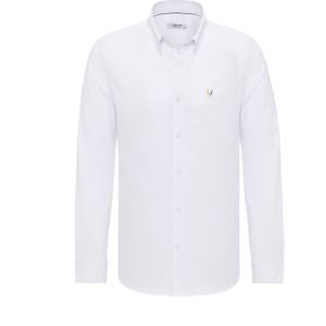 By Diess Collection Overhemd  safraan / donkergrijs / wit