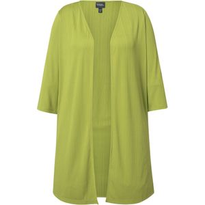 Ulla Popken Gebreid vest  grasgroen