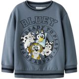 NAME IT Sweatshirt 'NMMNIMBU BLUEY'  navy / duifblauw / lichtblauw / wit
