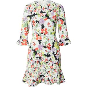 Warehouse Jurk  lila / oranjerood / zwart / wit