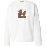 MORE & MORE Sweatshirt  chocoladebruin / offwhite