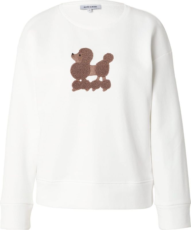 MORE & MORE Sweatshirt  chocoladebruin / offwhite