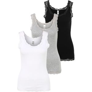 H.I.S Top  grijs / zwart / wit