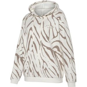 Lascana - Hoodie - Beige/taupe - Met Capuchon - All-over Print