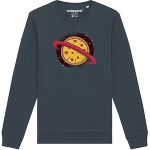 Watapparel Sweatshirt ' Pizza Planet '  antraciet / gemengde kleuren