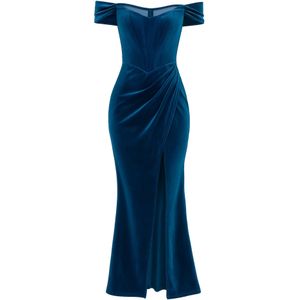 GODDIVA Avondjurk  petrol