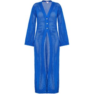 IZIA Gebreid vest  kobaltblauw