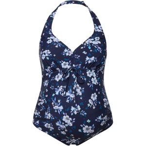 Ulla Popken Badpak  marine / wit