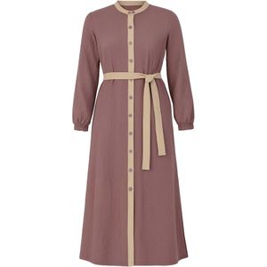 MODAMIHRAM Jurk  beige / magenta