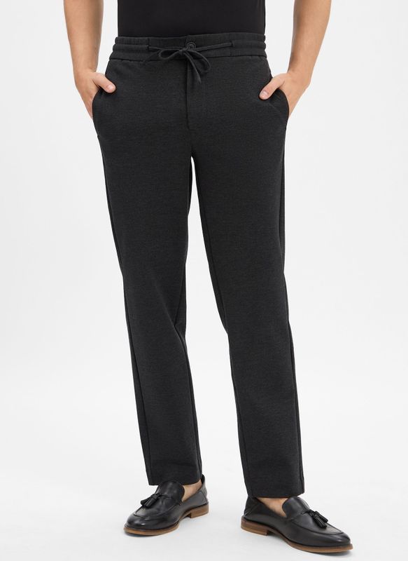 Sportbroeken - Dk Grey Mix - Koordsluiting - Steekzakken - Normale Taillehoogte